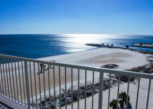 beach view from balcony