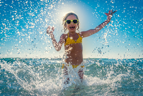 Girl Splashing