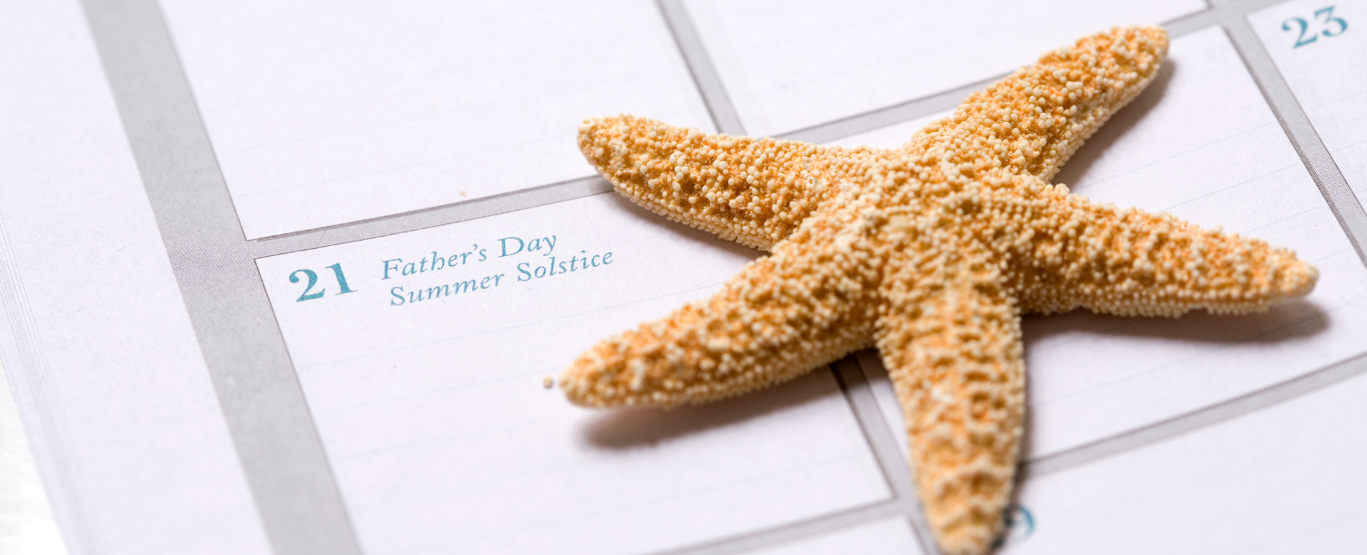 Starfish on Calendar
