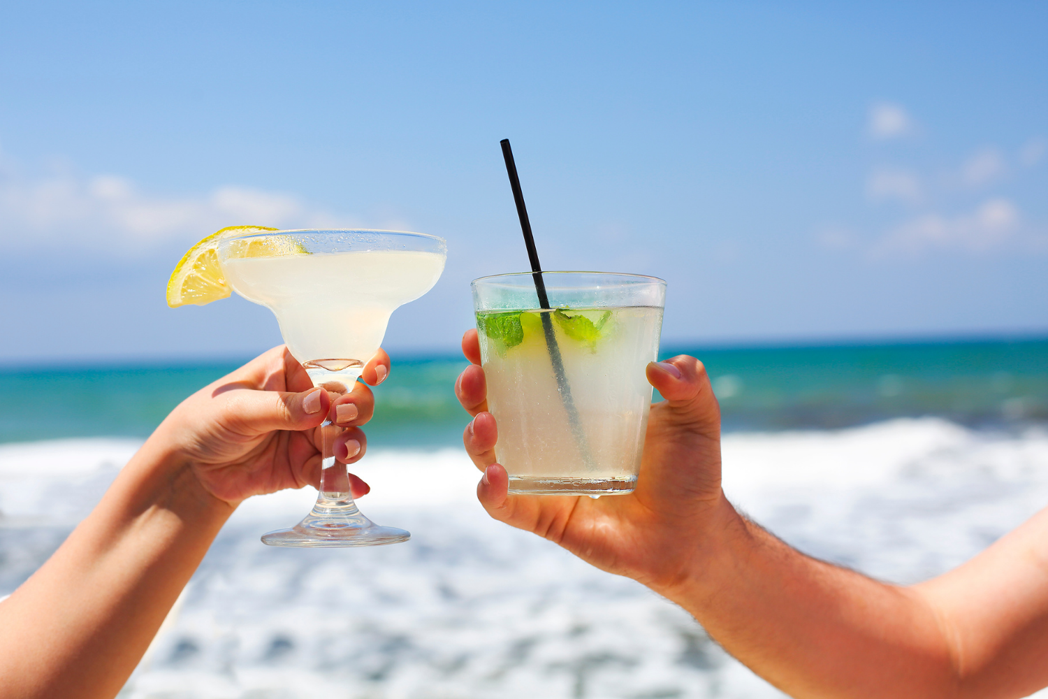 drinks at beach