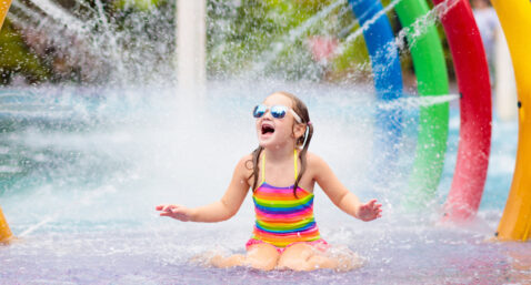 child at waterpark
